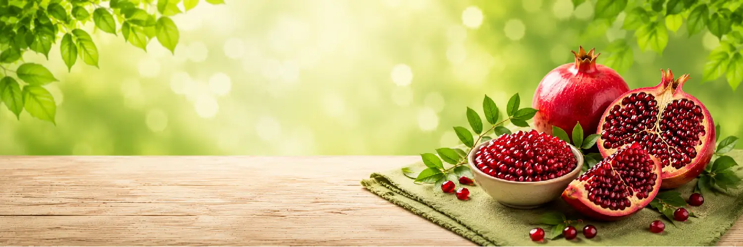 Fresh pomegranate for diabetes-friendly diet
